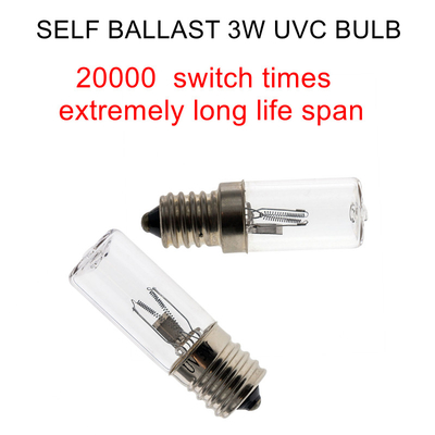 4W Ozon UVC Işık Kabini Bakteri Dezenfeksiyonu E14 UV Işığı