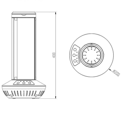 Ev Ofis 40w UV Sterilizatör Fan Hava Dezenfeksiyon Dezenfeksiyon UVC Işığı
