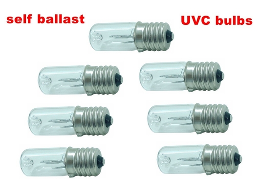 10V 12V DC İnverter UV Antiseptik Lamba 3W Kendinden Balastlı E17 Duy